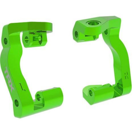 Traxxas závěs těhlice hliníkový zelený (pár)