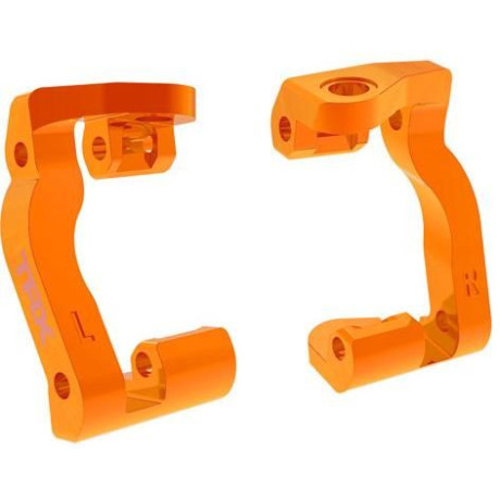Traxxas závěs těhlice hliníkový oranžový (pár)