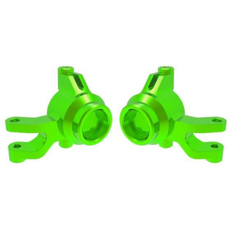 Traxxas těhlice přední hliníková zelená (pár)