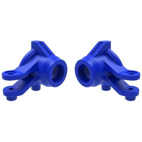 Traxxas těhlice přední modrá (pár)
