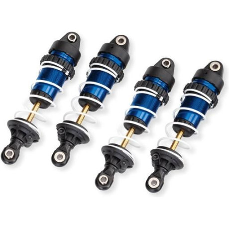 Traxxas tlumnič GTR dlouhý modrý (sestavený s pružinami)