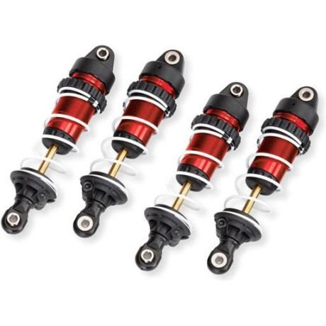 Traxxas tlumnič GTR dlouhý červený (sestavený s pružinami)