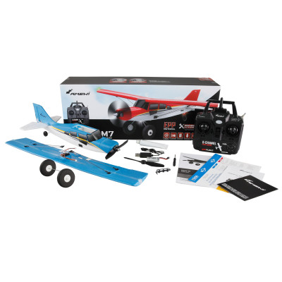 RC Lietadlo Maule M7 brushless 510mm 4-Channel 3D/6G RTF autopilot - modré
