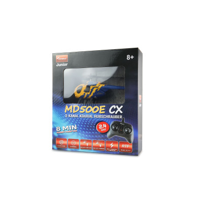 MD500E CX koaxiálny vrtuľník 3-kanálový RTF