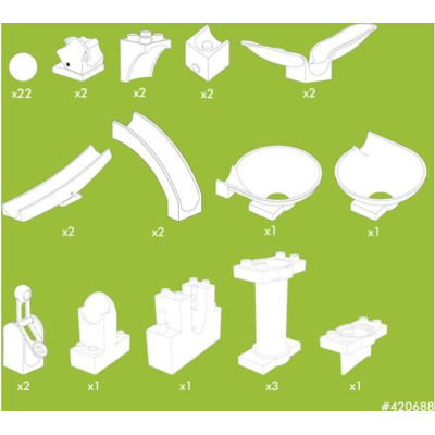 HUBELINO Kuličková dráha - rozšíření 44 dílků