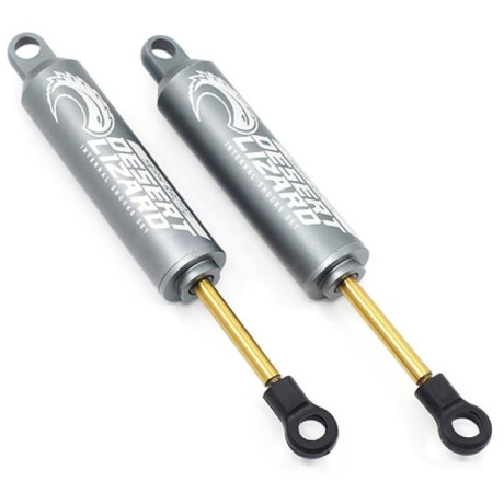 Hliníkové olejové tlumiče Desert Lizard, Gun Metal 100mm ( 2 ks )