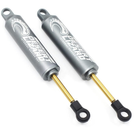 Hliníkové olejové tlumiče Desert Lizard, Gun Metal 120mm ( 2 ks )