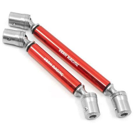 Nerezová přední a zadní centrální hřídel kardanu pro TRX-4, červená