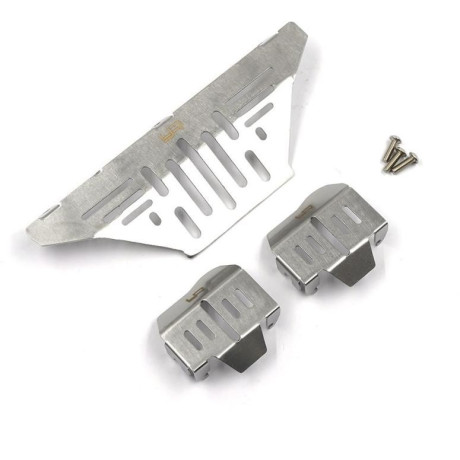 Nerezové ochranné plata diferenciálů a fender pro Traxxas TRX-4 Ford Bronco 2021