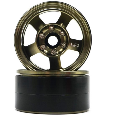 1.9 Beadlock Hliníkové CNC 5 Spoke Titanium, 2ks