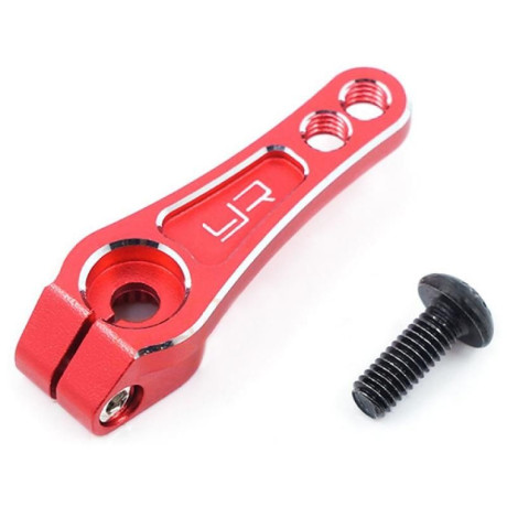 25T Hliníková páka serva 17mm a 20mm červená pro SRT, Futaba, Savox