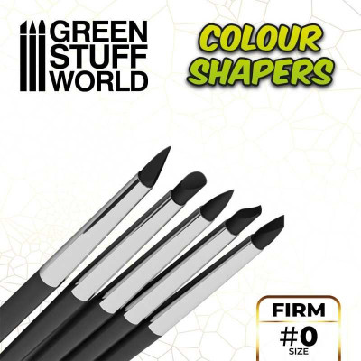 Clay Shapers - Color Shapers SIZE 0 - Black Firm / Tvorítka 0 - čierna pevná
