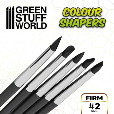 Clay Shapers - Color Shapers SIZE 2 - Black Firm / Tvorítka 2 - čierna pevná