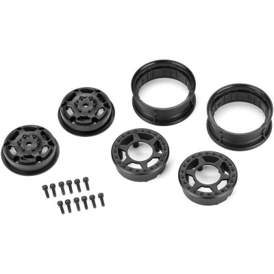 Pro-Line disk 1.55" 1:10 Holcomb Crawler Bead-Loc H12 černý (2)