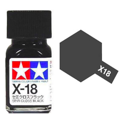 Tamiya 80001 Enamel X-1 Black Gloss 10ml