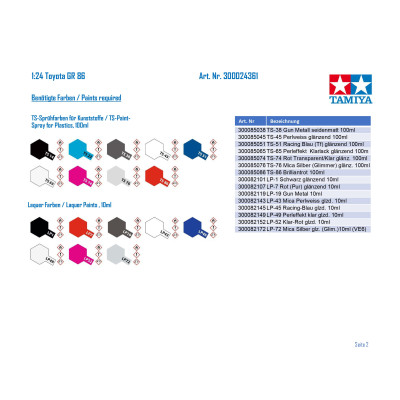 Tamiya 1/24 TOYOTA GR 86