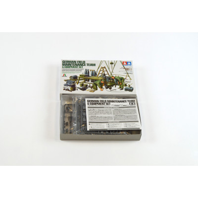 Tamiya 37023 German Field Maintenance Team & Equipment Set 1:35