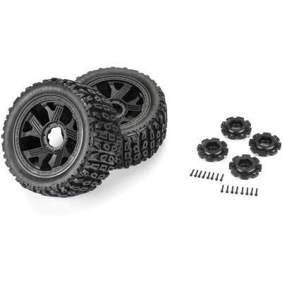 Duratrax kolo 5.7" 1:6 Brutus Monster Truck, disk Ripper černý H24mm (2)