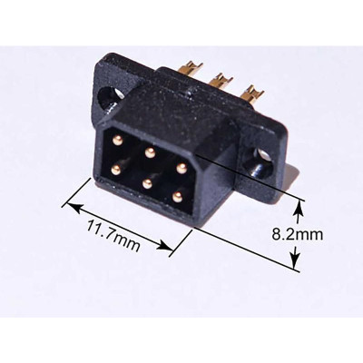 Hangar 9 konektor 6-pinový (pár)