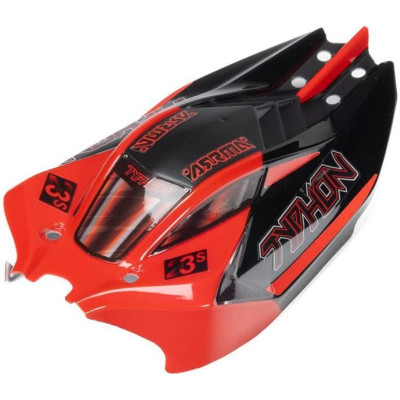 Arrma karosérie Typhon červená/černá: Grom