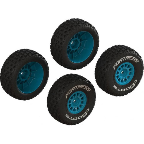 Arrma kolo s pneu dBoots Fortress, disk modrý (4): Grom