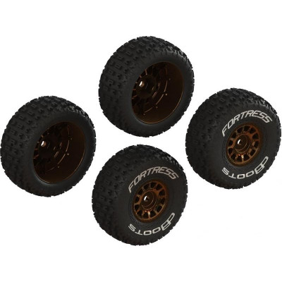 Arrma kolo s pneu dBoots Fortress, disk bronzový (4): Grom