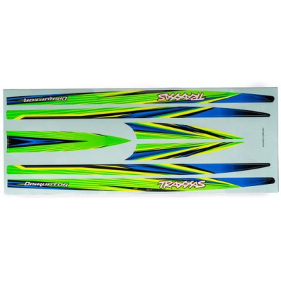 Traxxas törzs matricák zöld (Distruptorhoz)
