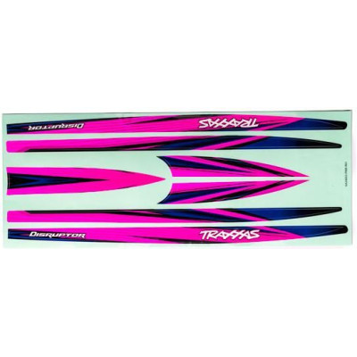 Traxxas törzs matricák rózsaszín (Distruptorhoz)