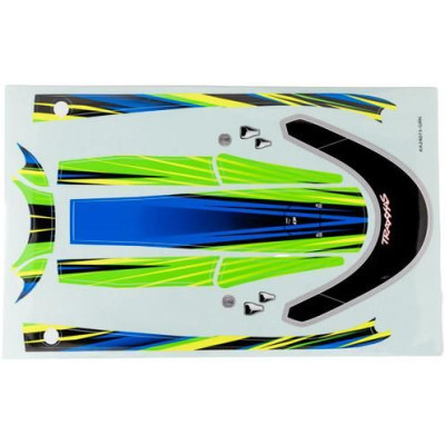 Traxxas fedélzeti matricák zöld (a Distruptorhoz)