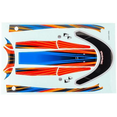 Traxxas Deck matricák narancssárga (a Distruptor)