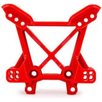 Alkatrész a Traxxas Jato 4x4 RC modellautóhoz: lengéscsillapító torony elöl piros.