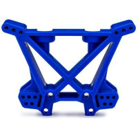 Traxxas Jato 4x4 RC modellautó alkatrész: lengéscsillapító torony hátul kék.