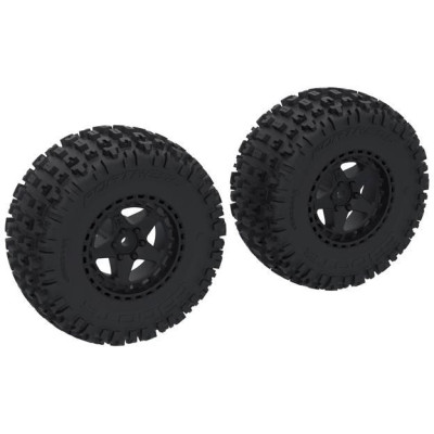 Arrma kolo s pneu Dboots Fortress SC, disk černý (2)