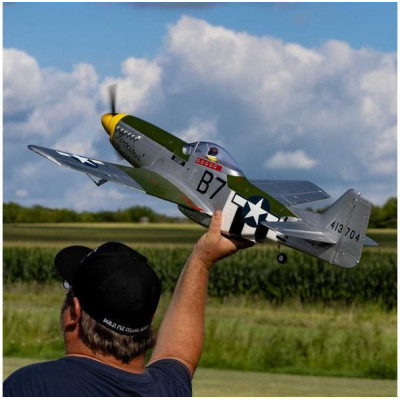 E-flite P-51D Mustang 1.0m AS3X+ SAFE Select BNF Basic