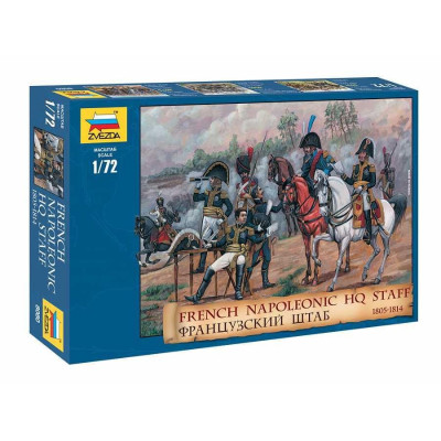Model Kit figurky 8080 – FRENCH NAPOLEONIC HQ STAFF (1:72)