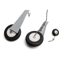 Az E-flite P-51D 1.0m repülőgép távirányítású modelljének alkatrésze: futómű.