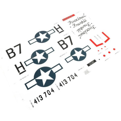 E-flite samolepky: P-51 1.0m