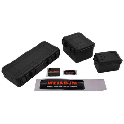 H-Speed dobozok különböző méretekben 1:10 fekete (3 darabos készlet)