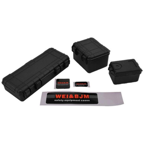 H-Speed dobozok különböző méretekben 1:10 fekete (3 darabos készlet)