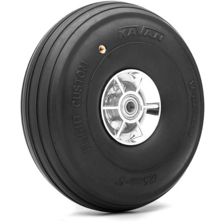 Super lehké SCALE kolečko s profilem 125mm a kul. ložisky, 1 ks.