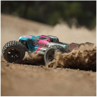 Arrma Kraton 6S V6 BLX 1:8 4WD RTR modrá/růžová