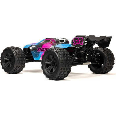 Arrma Kraton 6S V6 BLX 1:8 4WD RTR modrá/růžová