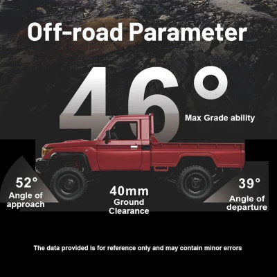 MN Model Toyota Land Cruiser LC79 1/12 Dark red