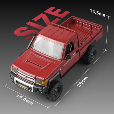 MN Model Toyota Land Cruiser LC79 1/12 Dark red