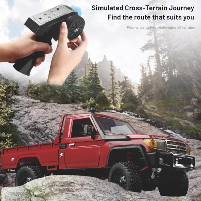 MN Model Toyota Land Cruiser LC79 1/12 Dark red