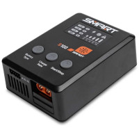 Spektrum Smart S100 USB-C töltő Spektrum GaN 65W USB-C adapterrel. Komplett, megfizethető megoldás akkumulátorok töltésére 1-4 Cikkszám LiPo, LiIon, LiHV, LiFe és 1-12 cella. Intelligens NiMH akkumulátor. Töltési áram akár 6 A.