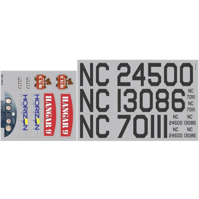 Hangar 9 samolepky: J-3 Cub 10cc