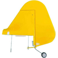 Az E-flite J-3 Cub PNP/BNF RC modellrepülőgép alkatrésze: függőleges vezérsík és oldalkormány.