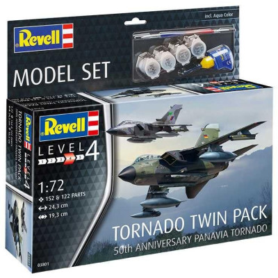 ModelSet letadlo 63801 - Tornado 50th Anniversary Twinpack (1:72)