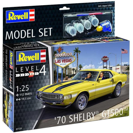 ModelSet auto 67729 - '70 Shelby Mustang GT500 (1:25)
